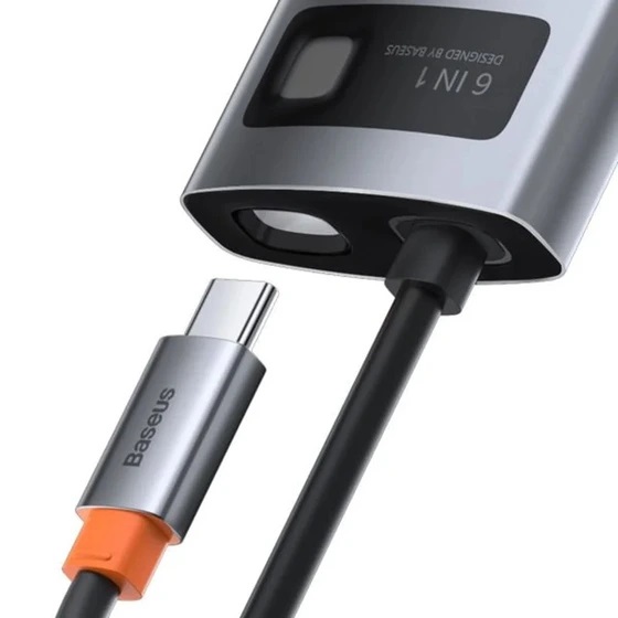 هاب 6 پورت USB-C باسئوس مدل CW0G - تصویر 2