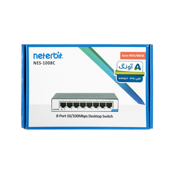 سوئیچ غیرمدیریتی 8 پورت نتربیت Neterbit مدل NES-1008C - تصویر 2