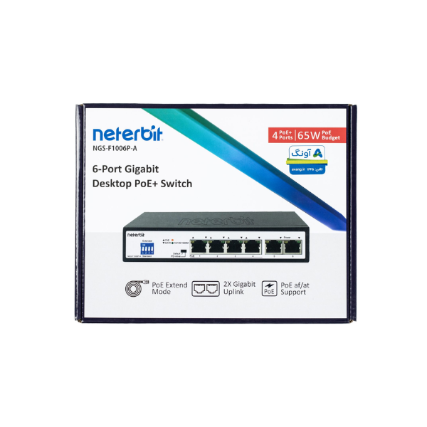 سوئیچ غیرمدیریتی نتربیت Neterbit مدل NGS-F1006P-A - تصویر 2