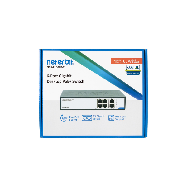 سوئیچ غیرمدیریتی نتربیت Neterbit مدل NGS-F1006P-C - تصویر 2