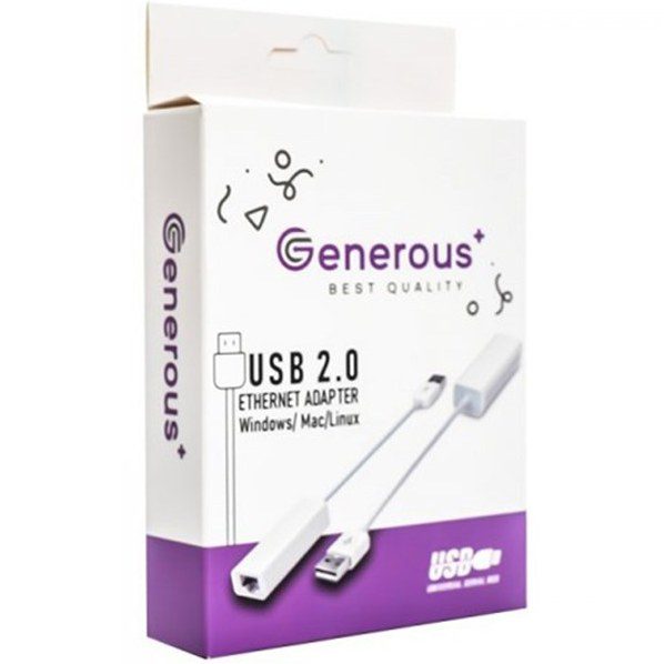 تبدیل USB2 TO LAN برند Generous - تصویر 3