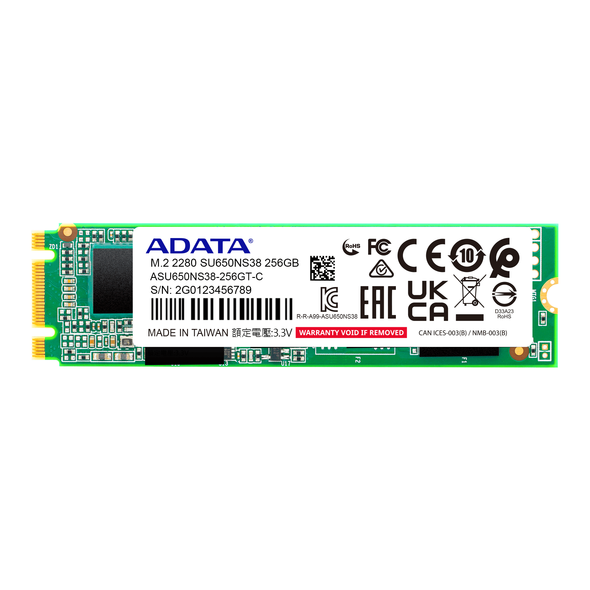 اس اس دی Adata مدل SU650 M.2 2280 ظرفیت 256 گیگابایت - تصویر 2