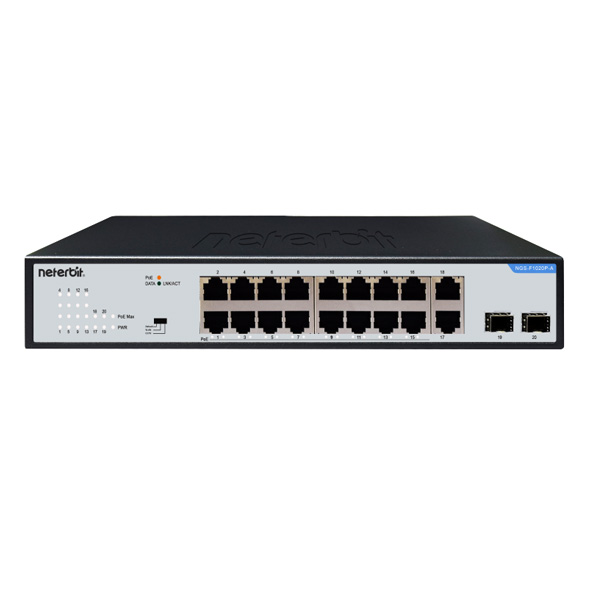 سوئیچ PoE غیرمدیریتی Neterbit مدل NGS-F1020P-A