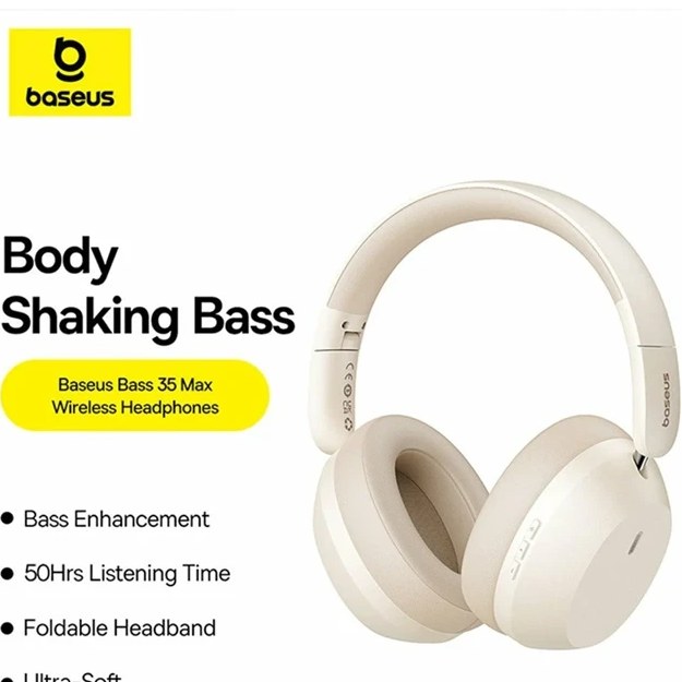هدفون بی سیم باسئوس مدل Bass 35 Max - تصویر 5