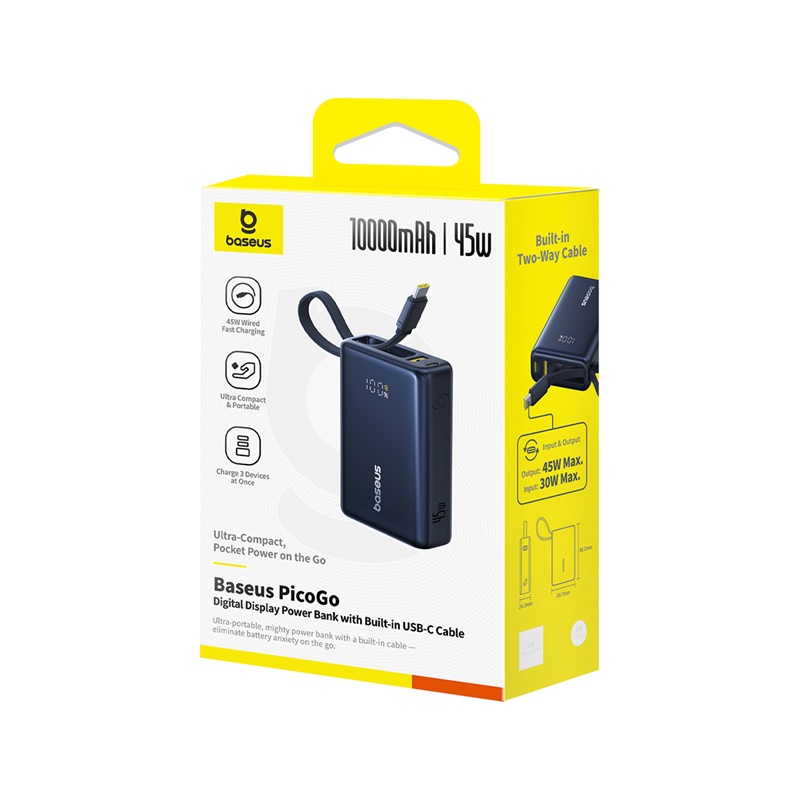 پاور بانک باسئوس مدل Baseus Picogo 45W 10000mAh - تصویر 4