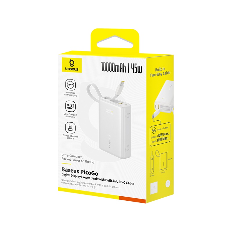 پاور بانک باسئوس مدل Baseus Picogo 45W 10000mAh - تصویر 3