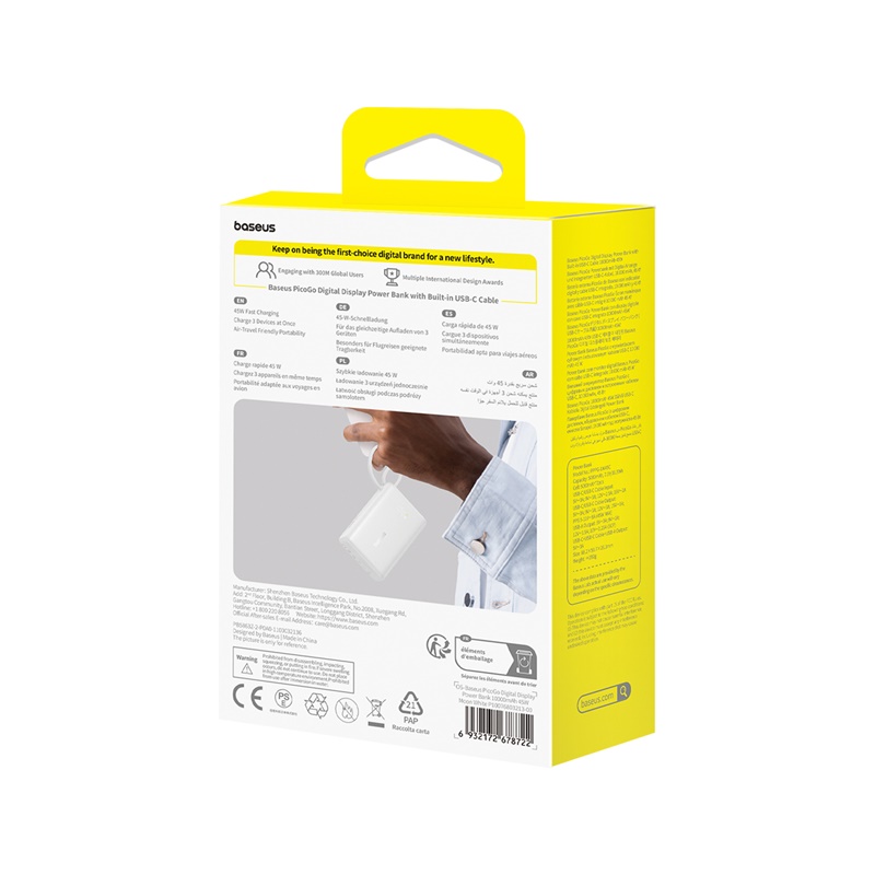 پاور بانک باسئوس مدل Baseus Picogo 45W 10000mAh - تصویر 2